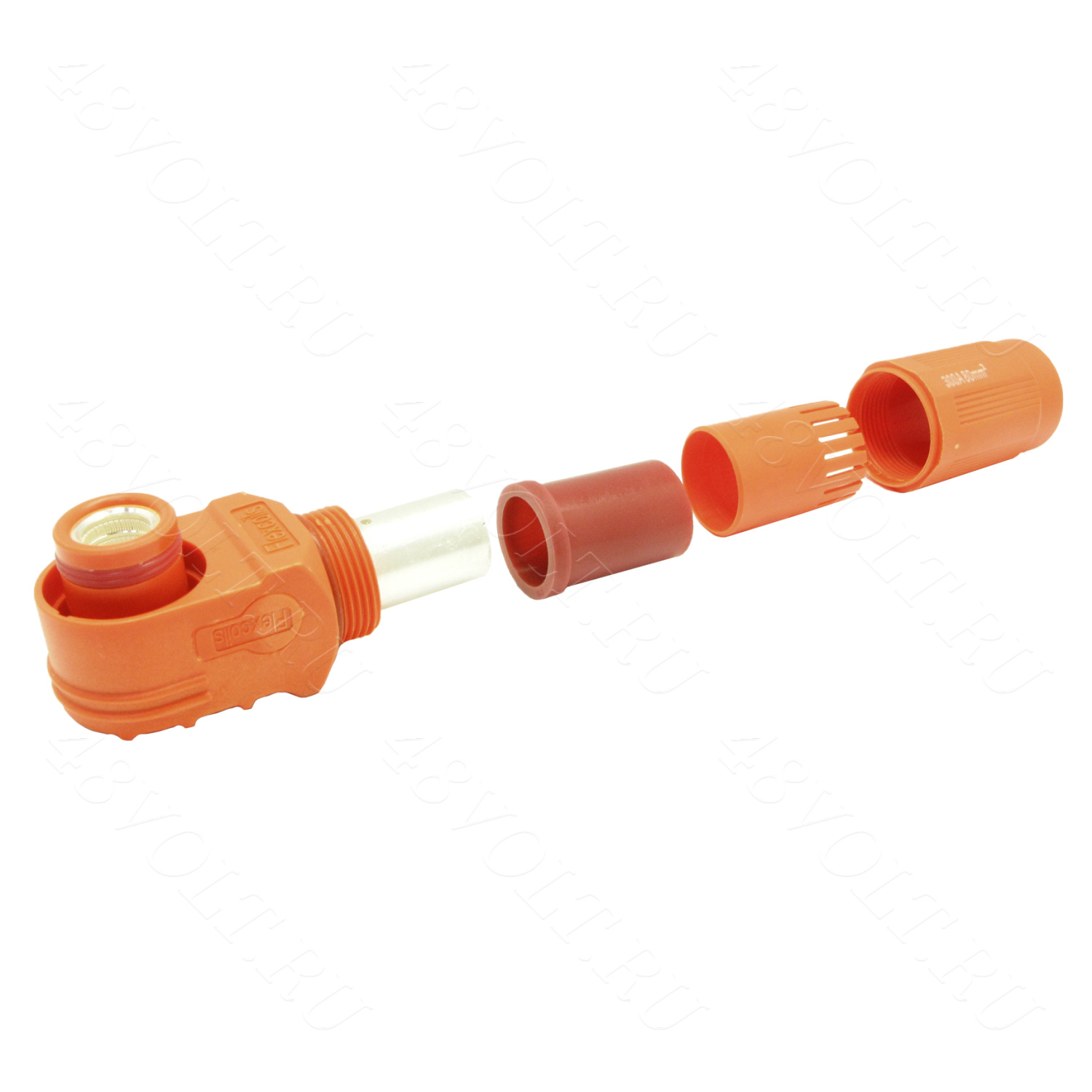 Flexcoils (SurLok) вилка оранжевая 300A (Ф12-80mm2)